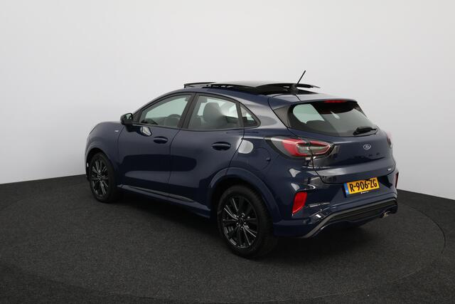 Ford PUMA 1.0 EcoBoost Hybrid ST-Line X/ Zwarte Hemel/ Open-Pano/ Elek.Klep/ Camera/ Stoel+Stuur&Voorruitverw./ 17''LMV/ Keyless/ Clima/ Navi/ Cruise/ Bluetooth/ Multi.LEDER.Stuur/ Elek.Pakket/ Isofix/ PDC.