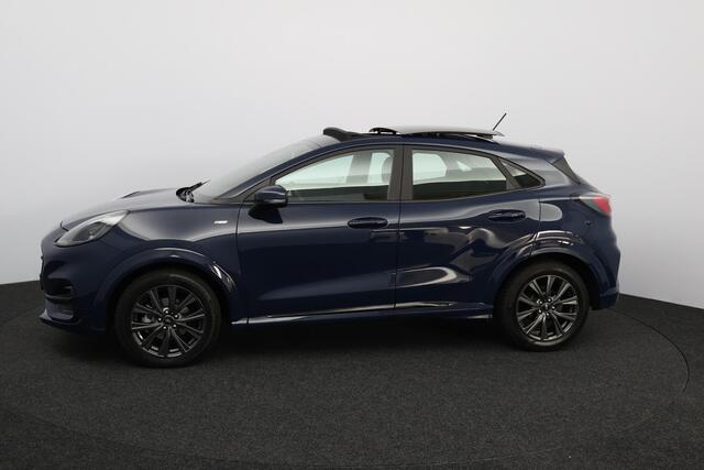 Ford PUMA 1.0 EcoBoost Hybrid ST-Line X/ Zwarte Hemel/ Open-Pano/ Elek.Klep/ Camera/ Stoel+Stuur&Voorruitverw./ 17''LMV/ Keyless/ Clima/ Navi/ Cruise/ Bluetooth/ Multi.LEDER.Stuur/ Elek.Pakket/ Isofix/ PDC.