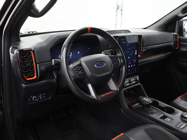 Ford RANGER 2.0 ECOBLUE RAPTOR | 204PK Aut. | 4WD | DOUBLE CAB | NL AUTO | DEALER ONDERHOUDEN | PERFORMANCE STOELEN | RONDOM CAMERA | AFDEKHOES | ADAPTIVE CRUISE | PERFORMANCE LED | ABSOLUTE BLACK METALLIC | SUPER COMPLEET