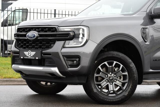 Ford RANGER 2.0 Super Cab EcoBlue Wildtrak Adaptieve Cruise, 360 Camera, Carplay, 3500kg Trekhaak, LEDER, LED, 204pk, Automaat, Uniek!