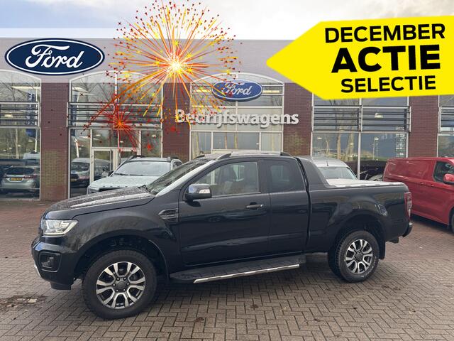 Ford RANGER 2.0 EcoBlue 213 pk Wildtrak Supercab | Trekhaak | Camera | Leer | Adapt. cruise | Roller top | Stoelverw. | Apple Carplay