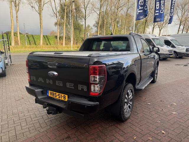 Ford RANGER 2.0 EcoBlue 213 pk Wildtrak Supercab | Trekhaak | Camera | Leer | Adapt. cruise | Roller top | Stoelverw. | Apple Carplay