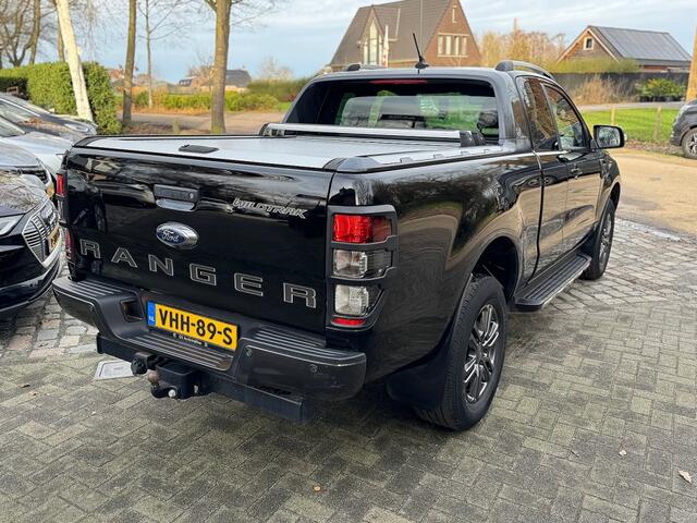 Ford RANGER 2.0 214pk autom AWD Wildtrak Supercab leer,navigatie,led,trekhaak,rollertop