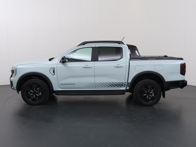 Ford RANGER Stormtrak 2.3 PHEV | 279 PK | DOUBLE CAB | PRO POWER ONBOARD 2.3 kWh | 360 CAMERA | 3500 KG TREKHAAK | ADAPTIEVE CRUISE | LEREN BEKLEDING | NAVIGATIE | STOELVERWARMING | STUURWIELVERWARMING | ELEKRISCHE ROLLER-TOP