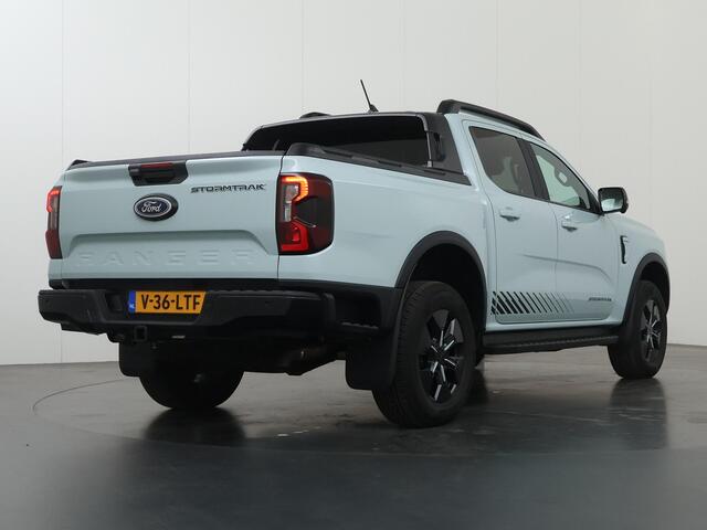 Ford RANGER Stormtrak 2.3 PHEV | 279 PK | DOUBLE CAB | NL AUTO | PRO POWER ONBOARD 2.3 kWh | 360 CAMERA | 3500 KG TREKHAAK | ADAPTIEVE CRUISE | LEREN BEKLEDING | NAVIGATIE | STOELVERWARMING | STUURWIELVERWARMING | ELEKRISCHE ROLLER-TOP