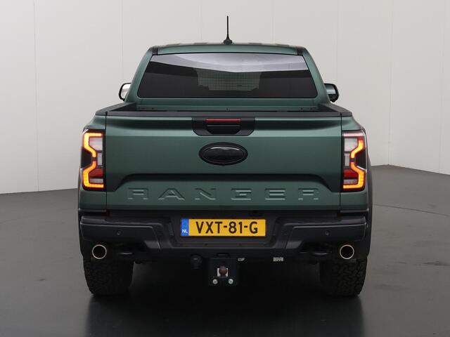 Ford RANGER 3.0 ECOBOOST | AUT. | DOUBLE CAB | RAPTOR | WRAP DARK GREEN MET. | LEDEREN BEKLKEDING | FOX SCHOKDEMPERS | 360° CAMERA | TREKHAAK | ADAPTIVE CRUISE CONTROL | APPLE CARPLAY | LED KOPLAMPEN | R MODUS | BAJA MODUS