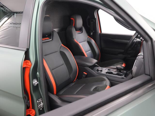 Ford RANGER 3.0 ECOBOOST | AUT. | DOUBLE CAB | RAPTOR | WRAP DARK GREEN MET. | LEDEREN BEKLKEDING | FOX SCHOKDEMPERS | 360° CAMERA | TREKHAAK | ADAPTIVE CRUISE CONTROL | APPLE CARPLAY | LED KOPLAMPEN | R MODUS | BAJA MODUS