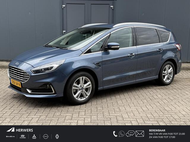 Ford S-MAX 2.5i HEV Luxury 5P Automaat / Trekgewicht 1.750 kg / Apple Carplay Android Auto / Allseason banden / Stoelverwarming / Achteruitrijcamera / Elektrische achterklep / Navigatie / Adaptief CC / Climate control / Keyless Entry/Start /