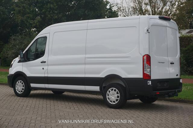 Ford TRANSIT 350L 130PK L3H2 Trend AUT Climate, 12" Sync 4 Navi, 270º deur, Trekhaak!! NR. G01*