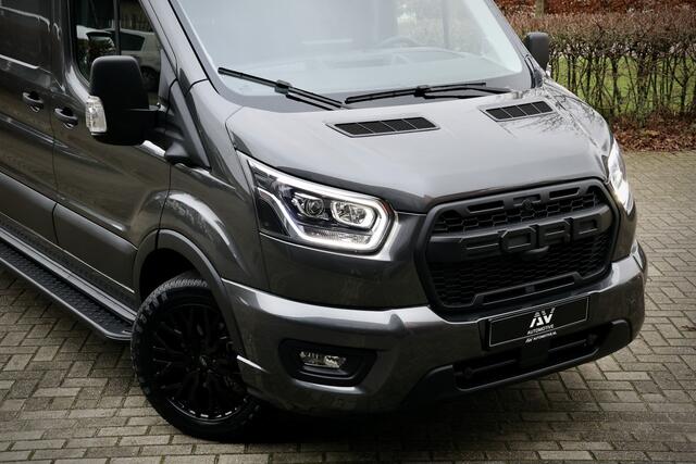 Ford TRANSIT 350 2.0 TDCI L3H2 165PK AUT Limited | 360 Camera | ACC | Navigatie | Bi-Xenon | Lane assist | BLIS | CarPlay | Trekhaak | 3-Zitter| Facelift model MY2025