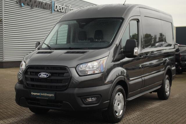 Ford TRANSIT 350 2.0TDCI 165pk L2H2 Trend | Automaat | 2800kg trekgewicht | L+R Zijdeur | Carplay/Android | Camera | Cruise | Sync 4 13" | Lease 753,- p/m
