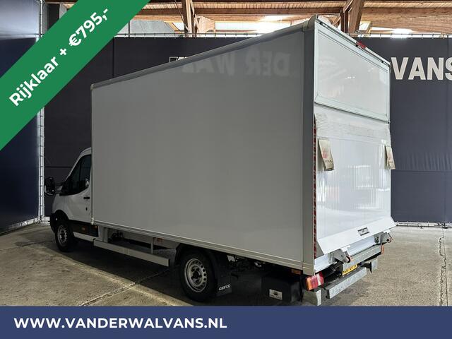 Ford TRANSIT 2.0 TDCI 130pk Bakwagen 233cm hoog Laadklep Zijdeur Euro6 RIJKLAAR Airco | LAT om LAT bijrijdersbank, 895kg laadvermogen,