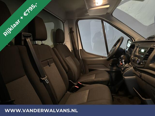 Ford TRANSIT 2.0 TDCI 130pk Bakwagen 233cm hoog Laadklep Zijdeur Euro6 RIJKLAAR Airco | LAT om LAT bijrijdersbank, 895kg laadvermogen,