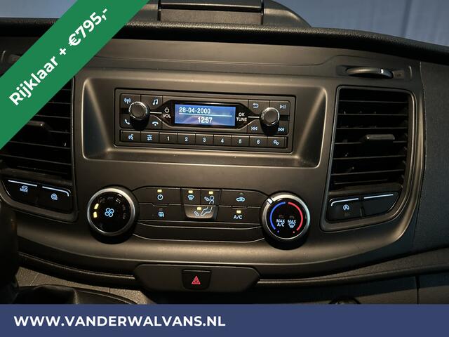Ford TRANSIT 2.0 TDCI 130pk Bakwagen 233cm hoog Laadklep Zijdeur Euro6 RIJKLAAR Airco | LAT om LAT bijrijdersbank, 895kg laadvermogen,