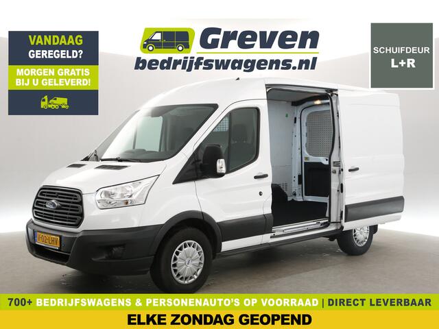 Ford TRANSIT 350 2.0 TDCI L2H2 | 2xSchuifdeur Airco Cruise LED Parkeersensoren Stoelverwarming Elektrpakket
