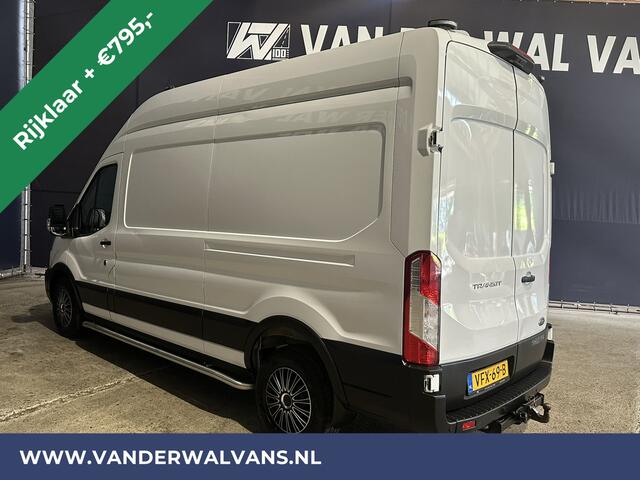 Ford TRANSIT 2.0 TDCI 170pk L3H3 Euro6 RIJKLAAR Airco | Camera | Android auto | 3500kg Trekhaak | Cruisecontrol Sidebars, Parkeersensoren, bijrijdersbank, verwarmde voorruit