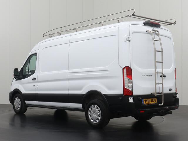 Ford TRANSIT 2.0TDCI 130PK L3H2 | Imperiaal | Trekhaak | Navigatie | Camera | Airco | Cruise | 3-Persoons