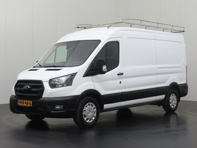 Ford TRANSIT 2.0TDCI 130PK L3H2 | Imperiaal | Trekhaak | Navigatie | Camera | Airco | Cruise | 3-Persoons