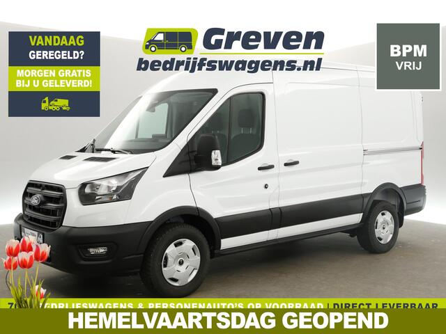 Ford TRANSIT L2H2 | NIEUW | 165PK | BPM VRIJ | Automaat Airco Camera Carplay 2xSchuifdeur Cruise PDC 3 Persoons Trekhaak