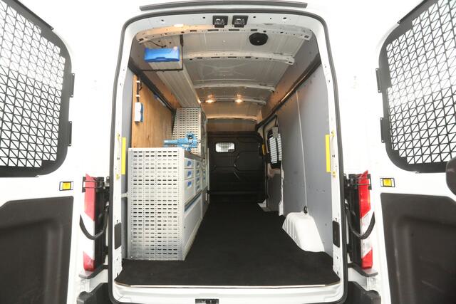 Ford TRANSIT 350 2.0 TDCI L3H3 2800kg Trekgew. Airco Cruise Kasten PDC Inrichting 3 Persoons LED Trekhaak