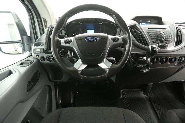 Ford TRANSIT 350 2.0 TDCI L3H3 2800kg Trekgew. Airco Cruise Kasten PDC Inrichting 3 Persoons LED Trekhaak