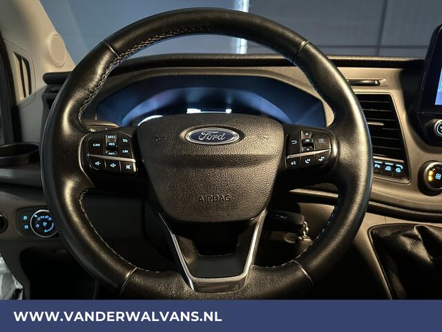 Ford TRANSIT 2.0 TDCI 131pk L3H3 Euro6 Airco | Camera | Apple Carplay | Cruisecontrol | Verwarmde voorruit Parkeersensoren, Android Auto, Stoelverwarming, Bijrijdersbank