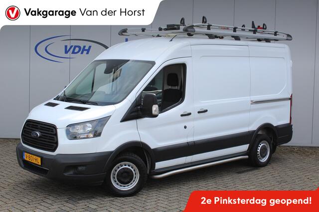 Ford TRANSIT 290 2.0-105pk TDCI L2H2 Ambiente. Compleet ingerichte Ford Transit ! Camera, pdc v+a, airco, ladder achterd., opstaptrede met trekhaak, imperiaal met ladder, omvormer naar 220V, etc etc.