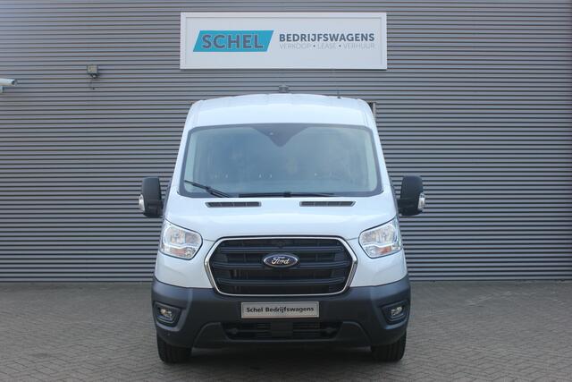 Ford TRANSIT 350 2.0 TDCI 165pk L3H2 Dubbel Cabine Trend 6 zits - Carplay - Trekhaak - Camera - 2800kg Trekgewicht - Rijklaar