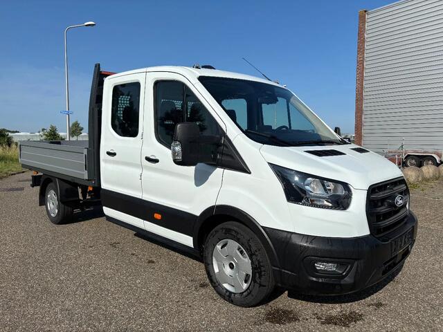 Ford TRANSIT Dubbelcabine Openlaadbak Airco Cruisecontrol Trekhaak 130PK BPM VRIJ NIEUW