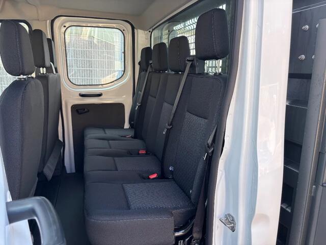 Ford TRANSIT Dubbelcabine Openlaadbak Airco Cruisecontrol Trekhaak 130PK BPM VRIJ NIEUW
