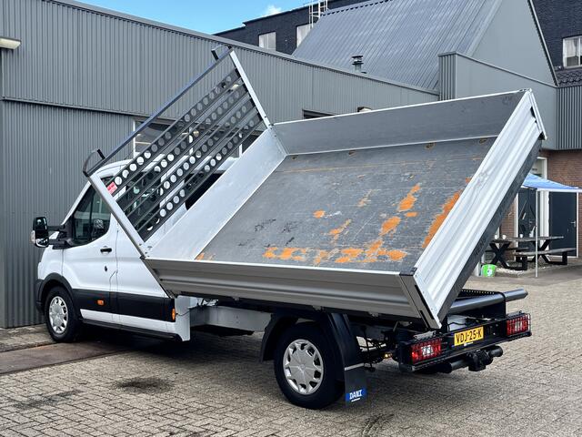 Ford TRANSIT 350 2.0 TDCI DC 3-zijdenkipper Airco Cruise controle Trekhaak 2800kg Telefoonvoorbereiding Navigatie Kipper Kieper 7-Persoons Euro 6 open laadbak P-up Bakwagen Bpm vrij voor particulier gebruik!!