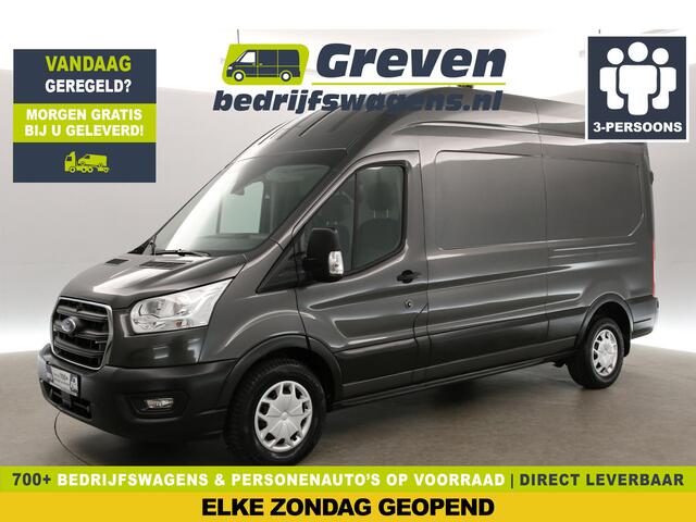 Ford TRANSIT 2.0 EcoBlue L3H3 Airco Cruise LED 3 Persoons Traanplaat PDC Elektrpakket Trekhaak
