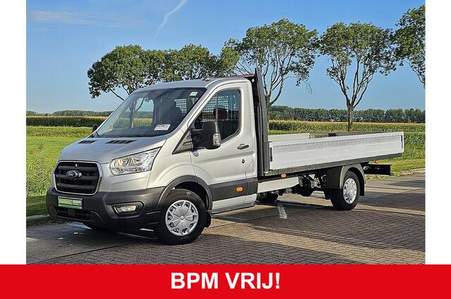 Ford TRANSIT 350 2.0 TDCI L4 Open Laadbak Airco Navi 3-Zits Cruise Euro6 130 PK!