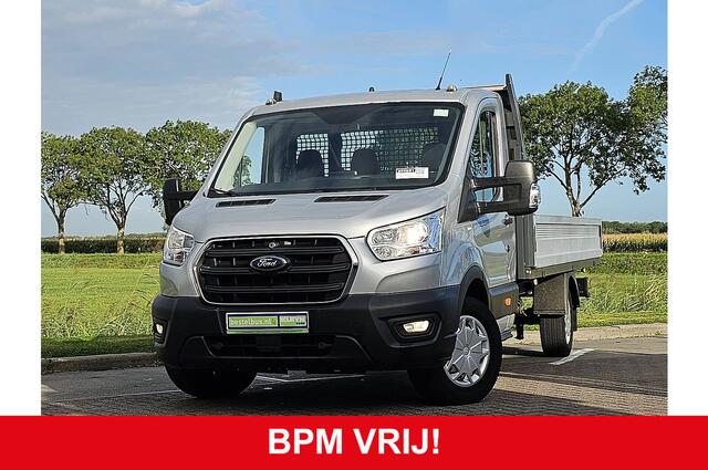 Ford TRANSIT 350 2.0 TDCI L4 Open Laadbak Airco Navi 3-Zits Cruise Euro6 130 PK!
