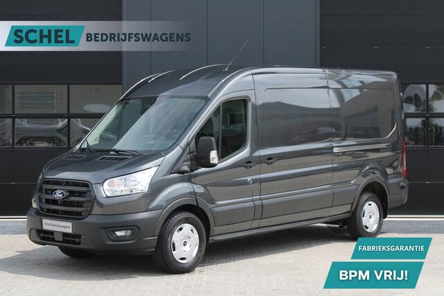 Ford TRANSIT 350 2.0 TDCI L3H2 Trend 165pk - Facelift - 2x Schuifdeur - 360 Camera - Trekhaak - ACC - Stoel & Stoelverwarming - Blind Spot - Navi - 270gr deuren - Rijklaar
