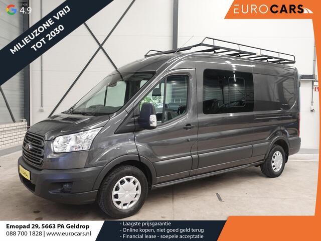 Ford TRANSIT 130pk L3H2 Dubbele Cabine 6-Zits Airco Cruise control Trekhaak Imperiaal Euro6