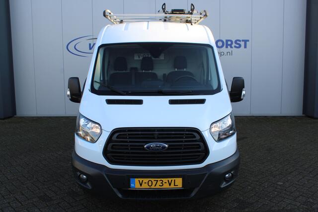 Ford TRANSIT 290 2.0-105pk TDCI L2H2 Ambiente. Compleet ingerichte Ford Transit ! Camera, pdc v+a, airco, ladder achterd., opstaptrede met trekhaak, imperiaal met ladder, omvormer naar 220V, etc etc.