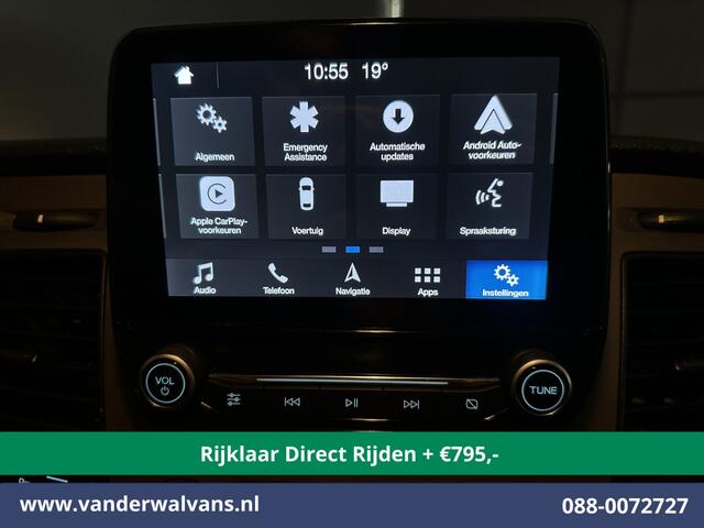 Ford TRANSIT 2.0 TDCI 131pk L3H2 Euro6 *Rijklaar Direct Rijden* Airco | Camera | Navigatie | Apple Carplay | Android Auto | Stoelverwarming Verwarmde voorruit, Cruisecontrol, Parkeersensoren, Elektrisch verstelbare bestuurdersstoel, Bijrijdersbank