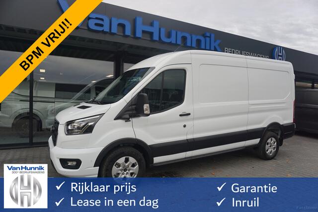 Ford TRANSIT 350L L3H2 Limited AUT-10 RWD 165PK BPM VRIJ Navi, Adap. Cruise, 360° Cam, 3.5T Trekhaak!! NR. A190