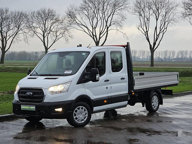 Ford TRANSIT 350 2.0 TDCI L4H1 DC Open-Laadbak Airco 130Pk Stoelverwarming 1e Eigenaar Oh-Historie!