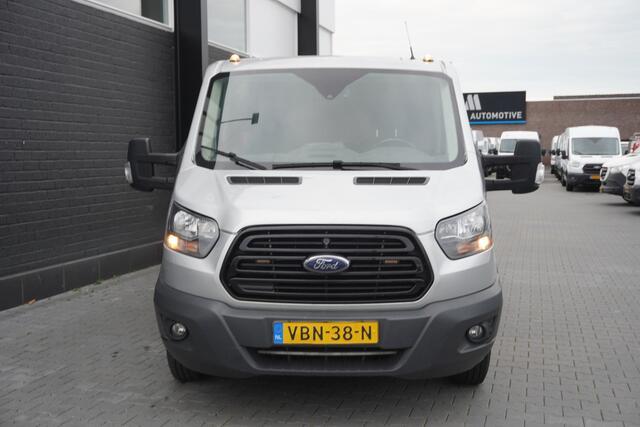 Ford TRANSIT 2.0 TDCI 170PK Dubbel lucht Openlaadbak L4 EURO 6 - Airco - Navi - Cruise - Kraan - ¤ 19.900,- Excl.