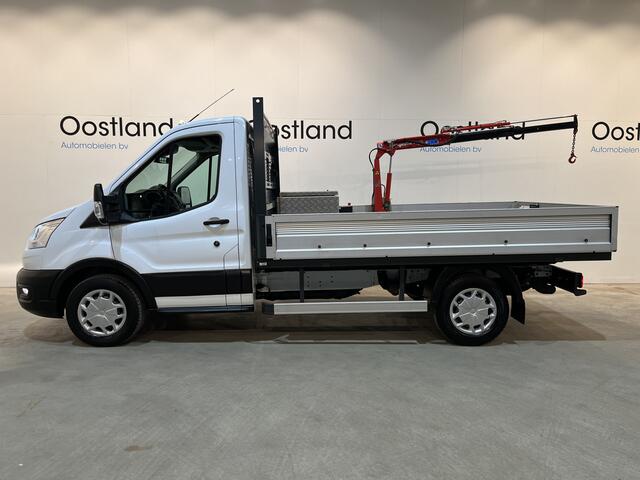 Ford TRANSIT 350 2.0 TDCI L2H1 Trend MHEV 130 PK Open Laadbak / Maxilift kraan / Euro 6 / Airco / Cruise Control / Trekhaak / 25.400 KM !!