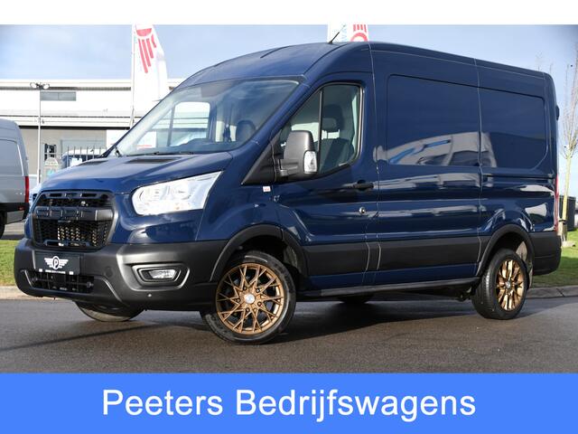 Ford TRANSIT 350 2.0 TDCI L2H2 PB Edition Cruise, Sensoren, 130pk, Automaat, Trekhaak, Airco, Radio, Uniek!