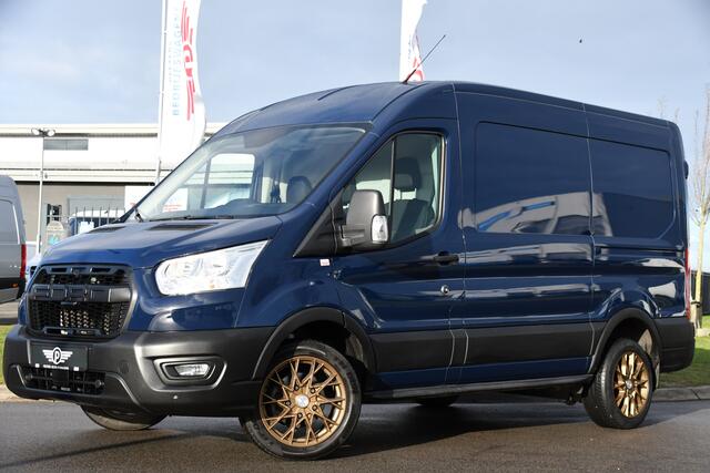 Ford TRANSIT 350 2.0 TDCI L2H2 PB Edition Cruise, Sensoren, 130pk, Automaat, Trekhaak, Airco, Radio, Uniek!
