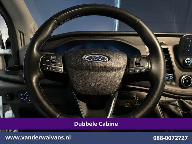 Ford TRANSIT 2.0 TDCI 130pk L3H3 Dubbele Cabine Euro6 Airco | 7-Zits | Cruisecontrol | Verwarmde voorruit Parkeersensoren