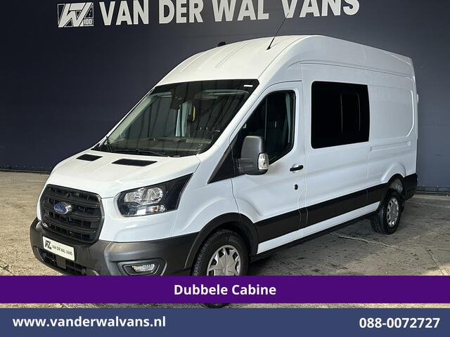 Ford TRANSIT 2.0 TDCI 130pk L3H3 Dubbele Cabine Euro6 Airco | 7-Zits | Cruisecontrol | Verwarmde voorruit Parkeersensoren