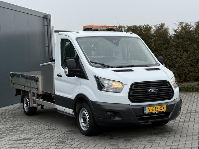 Ford TRANSIT 2.0 TDCI EURO 6 / PICK UP / HIAB KRAAN T-CLX 013 / 2.7 TONS TREKHAAK / 34.988 KM! / 1e EIG. / 3-ZITS / AIRCO / ZEER NETJES