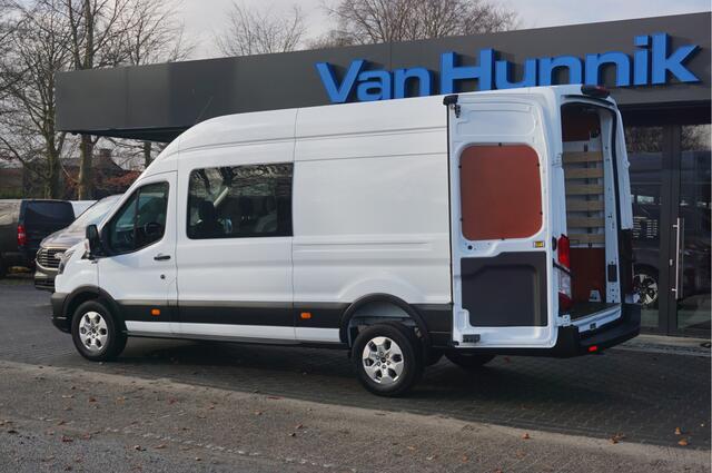 Ford TRANSIT 350L 130PK L4H3 Dubbel Cabine BPM VRIJ!! Navi, ° Camera, Adap. Cruise, LM Velg!! NR. A242