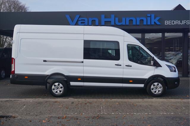 Ford TRANSIT 350L 130PK L4H3 Dubbel Cabine BPM VRIJ!! Navi, ° Camera, Adap. Cruise, LM Velg!! NR. A242