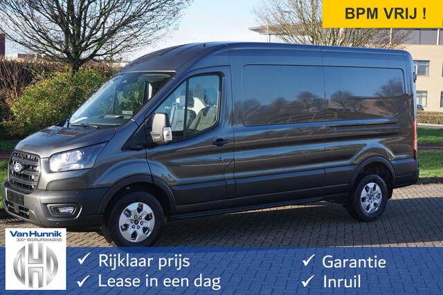 Ford TRANSIT 350L L3H2 Trend AUT-10 RWD 165PK BPM VRIJ 3.5T Trekhaak, Navi, Adap. Cruise, 360° Cam!! NR. A257